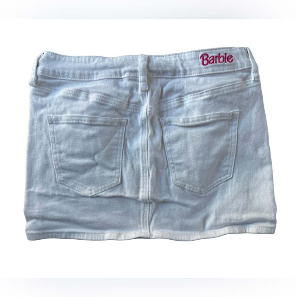 Barbie™ by PacSun White Denim Skirt & Bustier Top Set - Picture 5 of 12